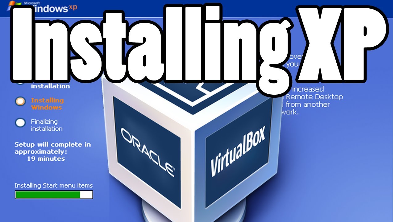 How to install micro xp with virtualbox